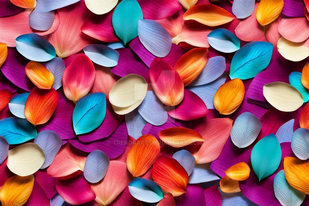 Colorful petal collage composition by TrendAArt on DeviantArt