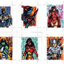 sketch cards - avengers 1