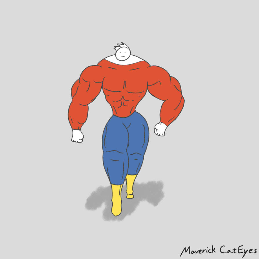 Muscle Doodle by MaverickCatEyes on DeviantArt