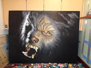 Wolfman in chalk!