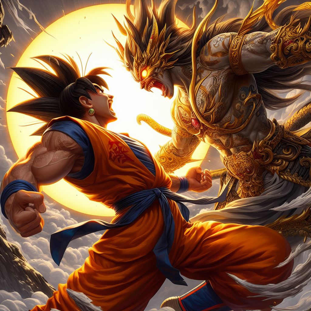 Sun Wukong vs Goku by VRayCat on DeviantArt