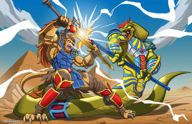Iron Lion vs Tutan Kabra Beast Clans TCG