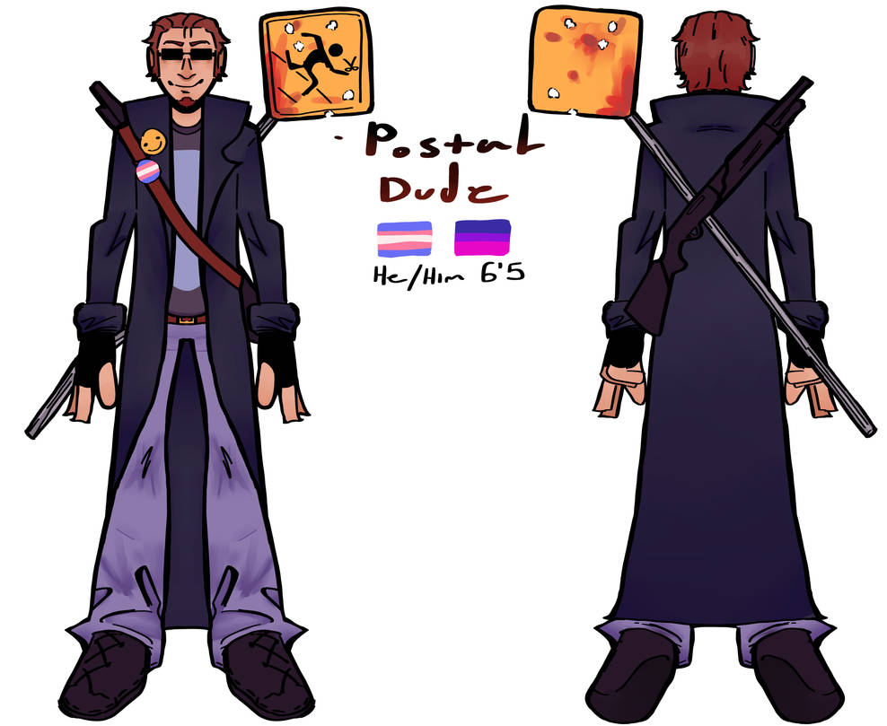 Postal Fandom POSTAL DUDE ref sheet by cowboystills on DeviantArt