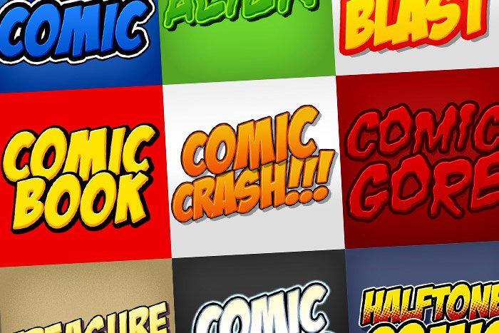 Comic Stles Comic Book Photoshop Styles Pack by huditacenes on DeviantArt