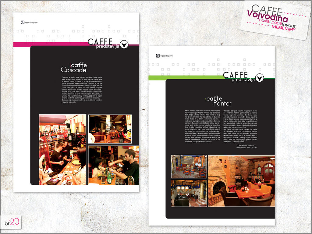 Caffe Vojvodina magazine page