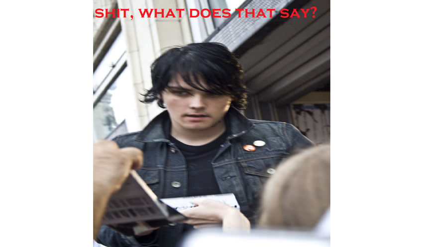 Gerard Way reading trouble