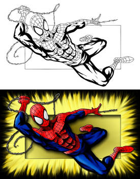 spiderman, before after