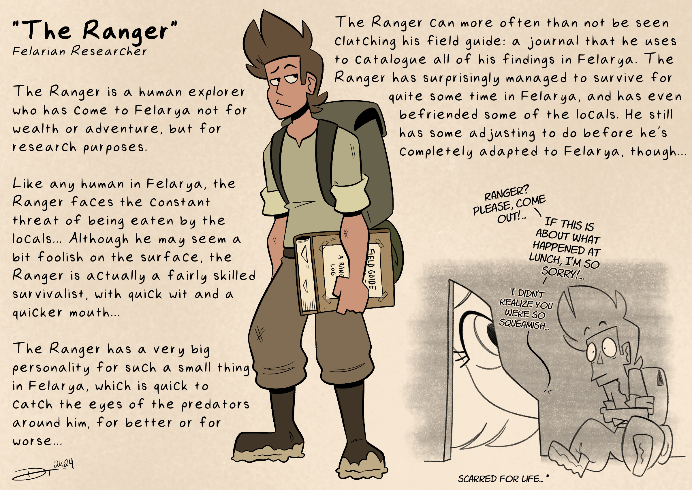 Bush Ranger Comic Character The Ranger- Character Sheet by Cheetah-Burrito on DeviantArt