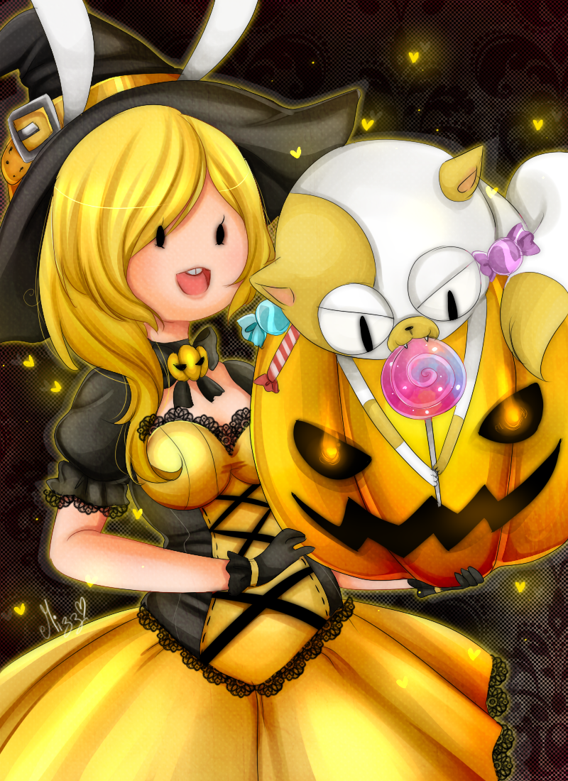 Halloween Fionna and Cake - SPEED PAINT