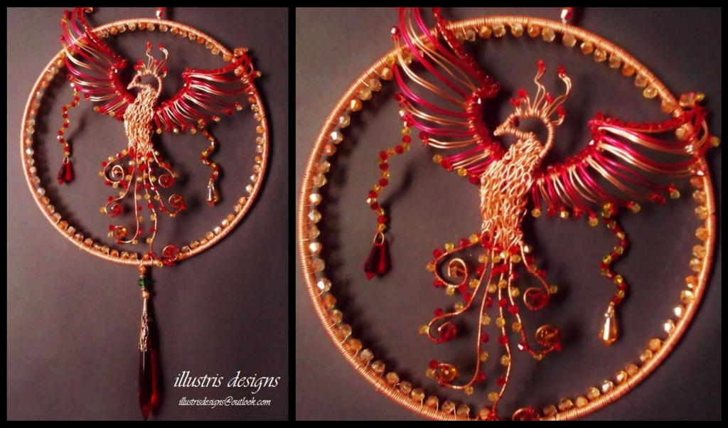 Suncatcher with Phoenix by illustrisdesigns