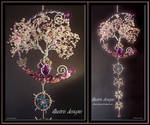 Cherry Blossom family wire tree by illustrisdesigns