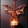Gemstone Butterfly candle holder