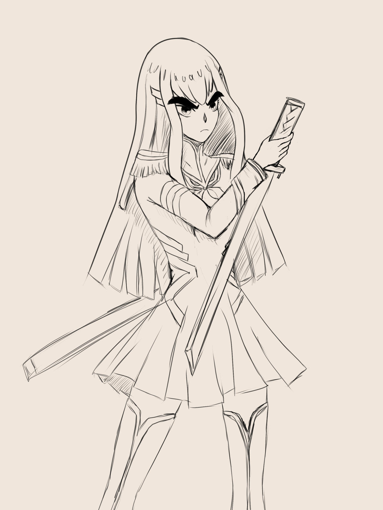 Satsuki Sketch by mrdexterito on DeviantArt