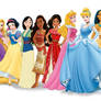 12 Disney Princesses + 3