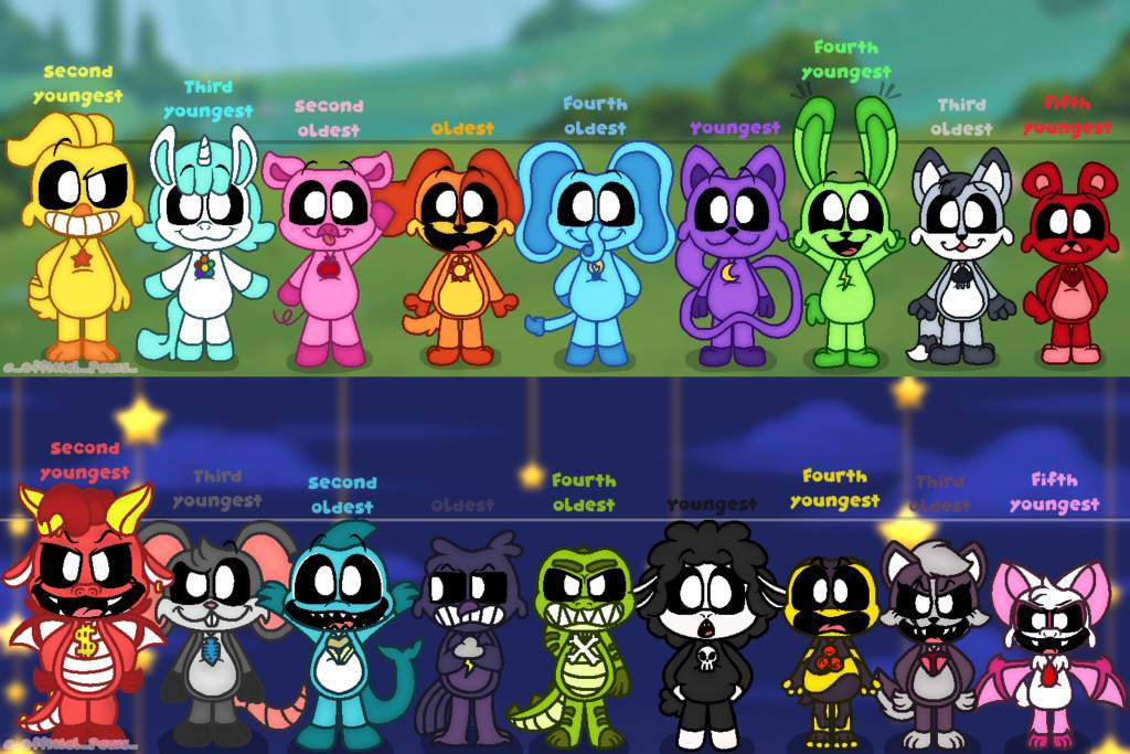 Dark Critters Smiling Critters and nightmare Critters by LilacWolf421 on DeviantArt