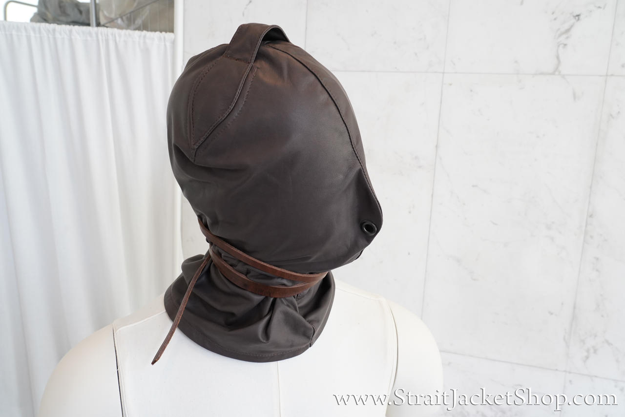 Custom Leather Face Hood from Straitjacketshop by StraitJacketShop on ...