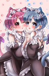 Neko Rem and Ram