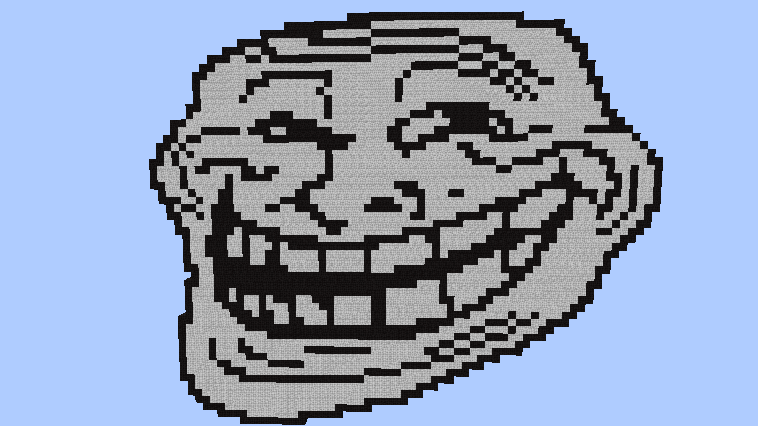 Troll Face [TRACED] by OrdinaryCarrot16 on DeviantArt