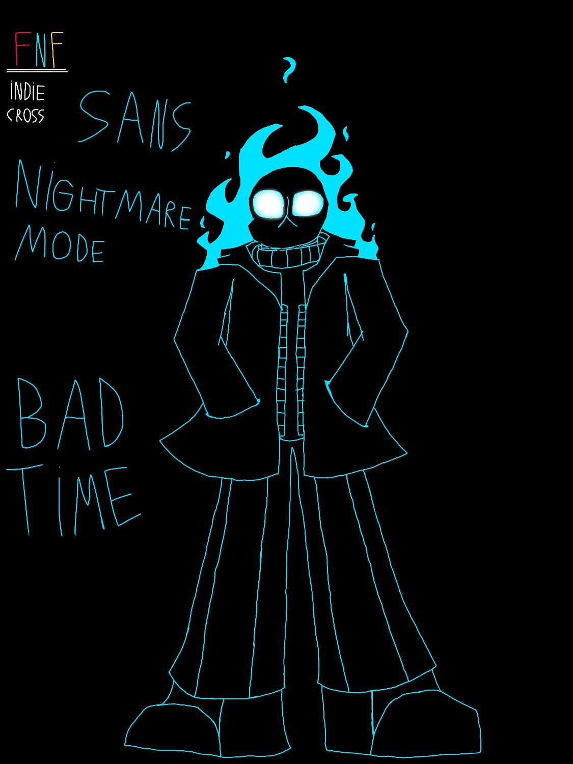 Fnf Indie Cross Nightmare Mode by SMG-brunorueda777 on DeviantArt