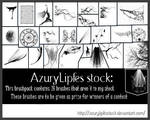 Exclusive brushes by AzurylipfesStock