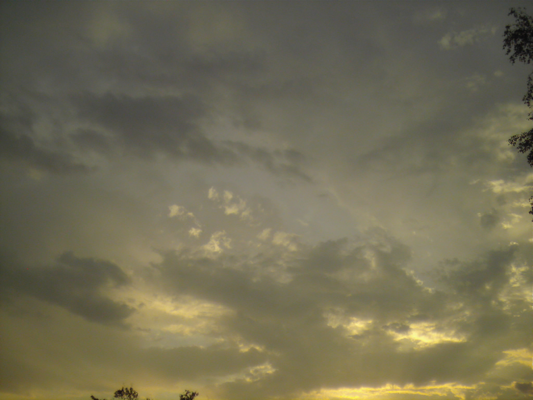 evening sky -yellow clouds 3