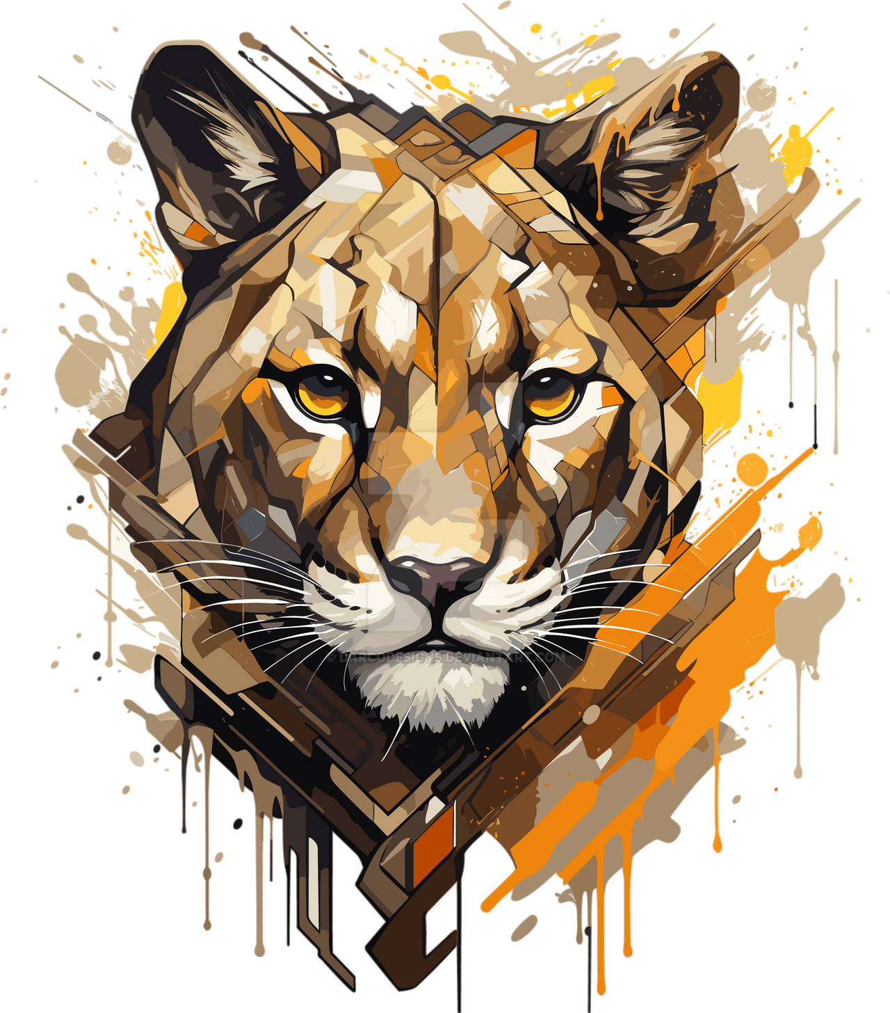 Graffiti Style Mountain Lion | Mountain Lion Lover by DarcoDesigns on ...