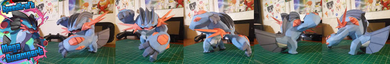 Pokemon Papercraft ~ Mega Swampert~