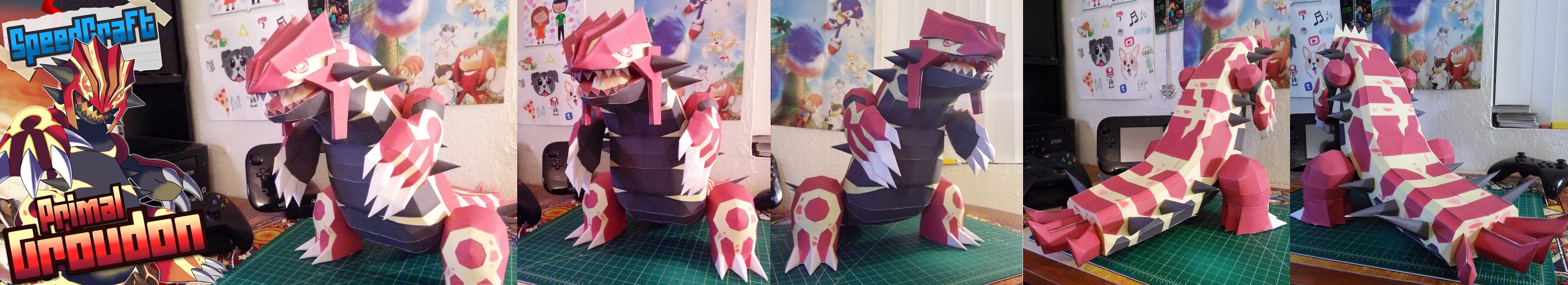 Pokemon Papercraft ~ Primal Groudon~