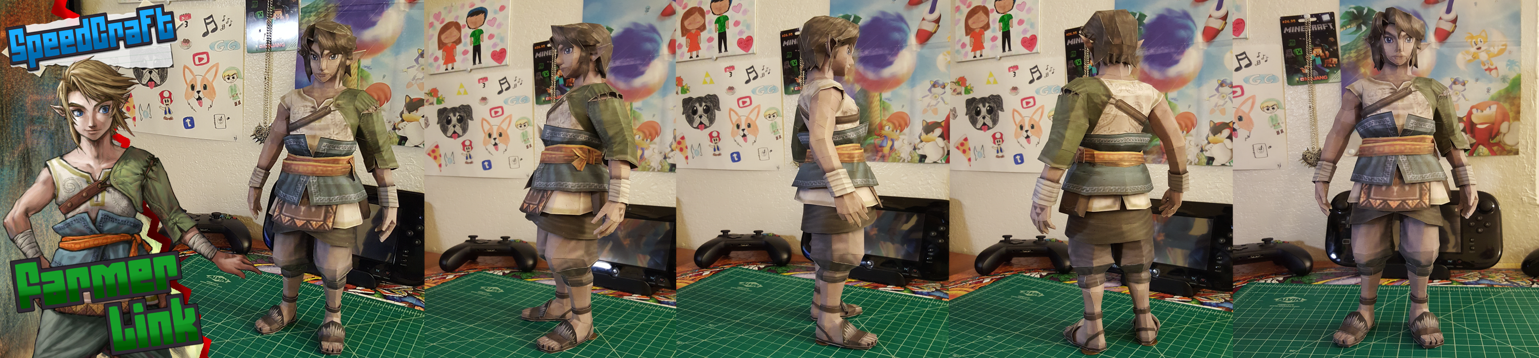 The Legend of Zelda Papercraft ~ Farmer Link ~