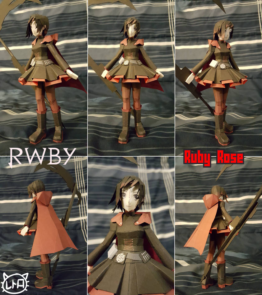Rooster Teeth RWBY Papercraft ~ Ruby Rose ~ by SuperRetroBro on DeviantArt