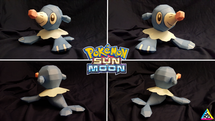 Pokemon Sun and Moon Papercraft: Popplio V2