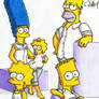 The Simpsons Family White Dressed