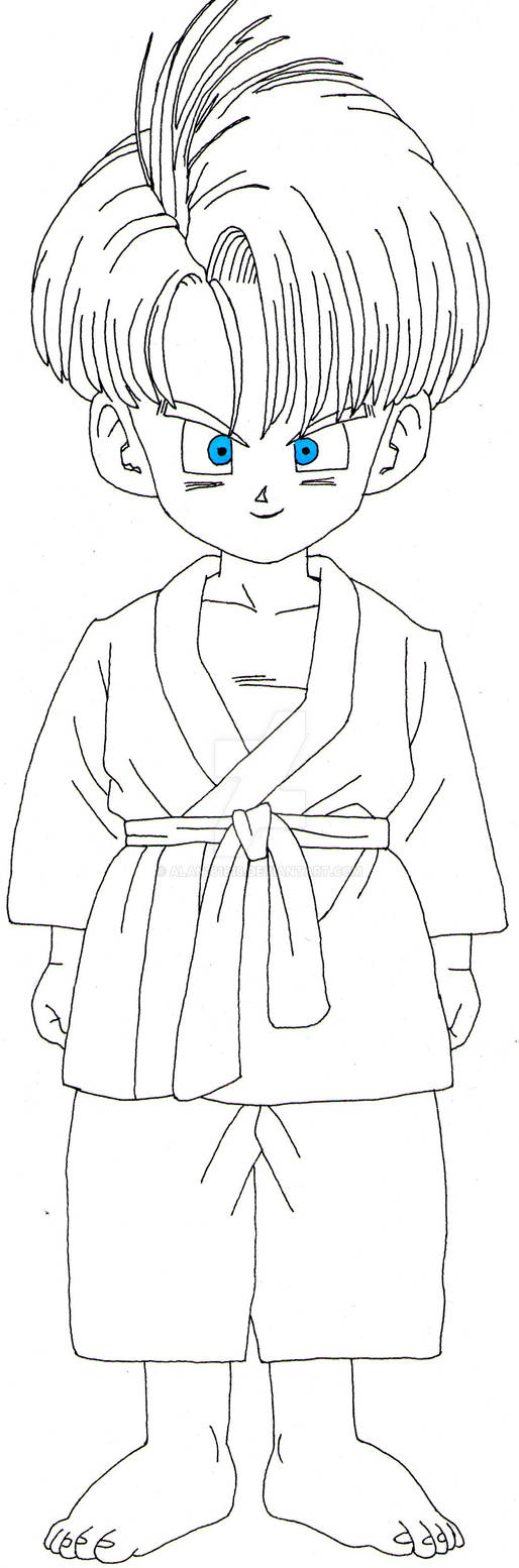 trunks uncolored by alan181818 on DeviantArt
