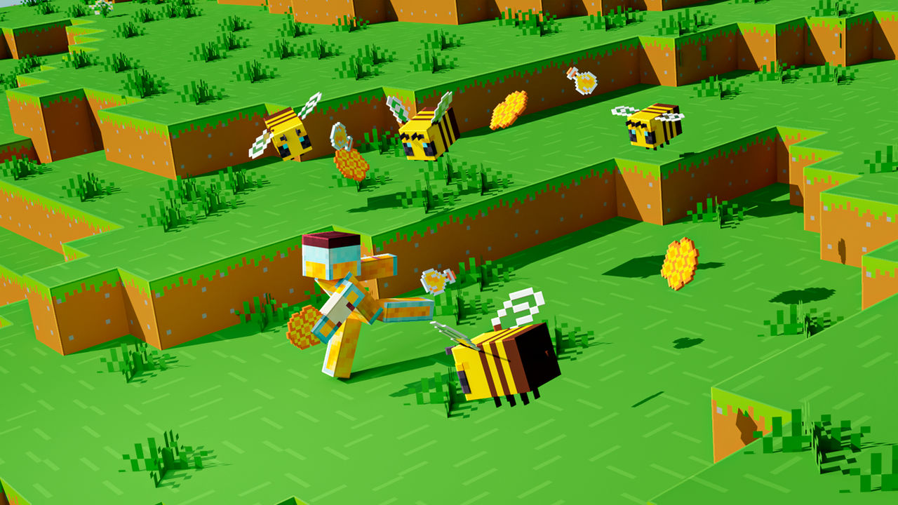 Minecraft Bee Deviantart Bees by BzzVanet on DeviantArt