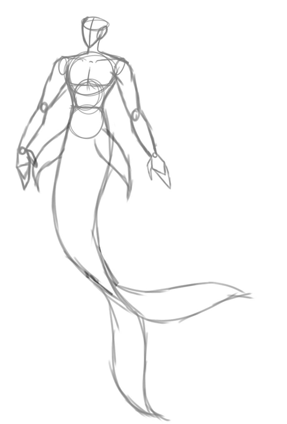 Character Base - Merman (1) by ValKayRee on DeviantArt