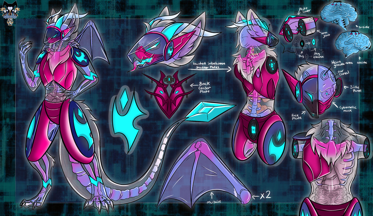 Romanticized Protogens Diaphonized protogen ref sheet by WrathRaBb1t on DeviantArt