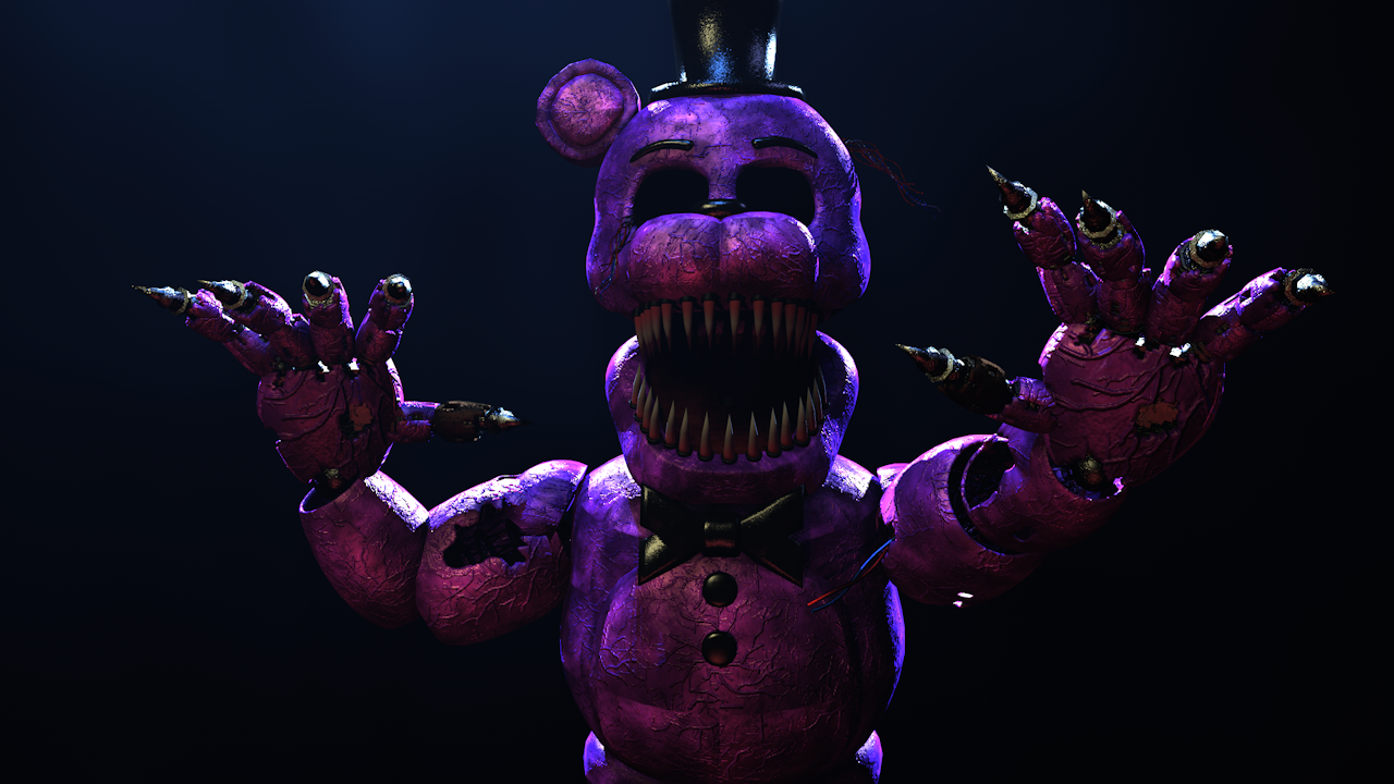 C4D FNAF POSTER: Sinister Shadow Freddy by XeroxX92 on DeviantArt