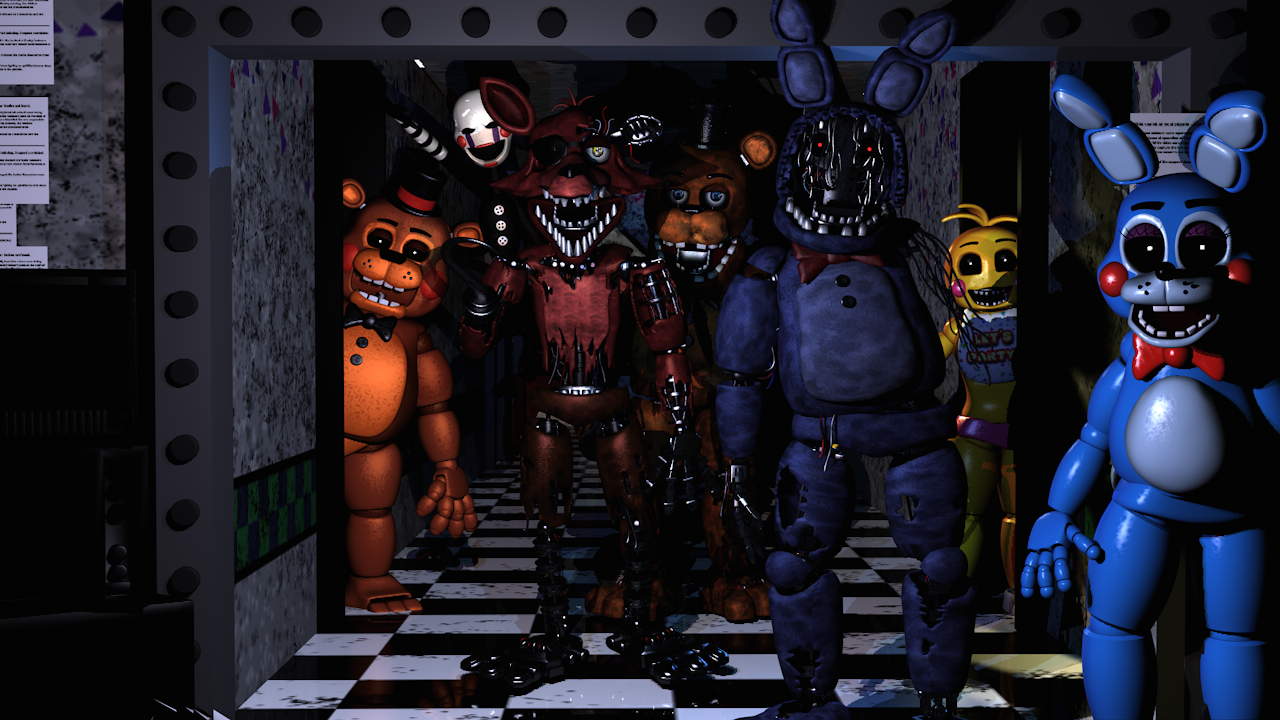 C4D  FNAF 2 W. Freddy Poster by FreeSteve007 on DeviantArt