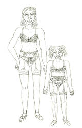 Vuyelwa and Grika in Lingerie