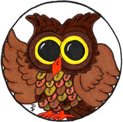 Waving Brown Owl Round