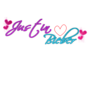 Texto PNG Justin Bieber