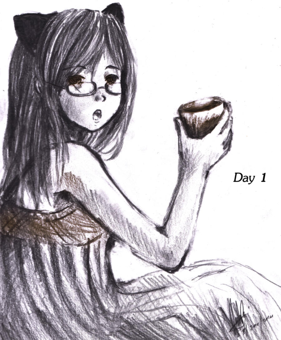 Day 1- Breakfast by ReenaCat