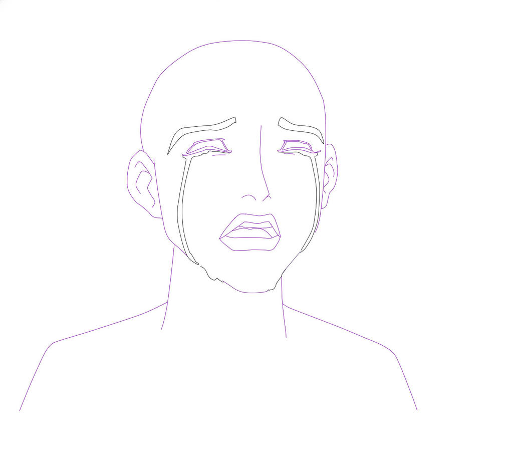 crying base by amyanime4 on DeviantArt