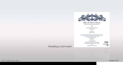 Wedding Insert