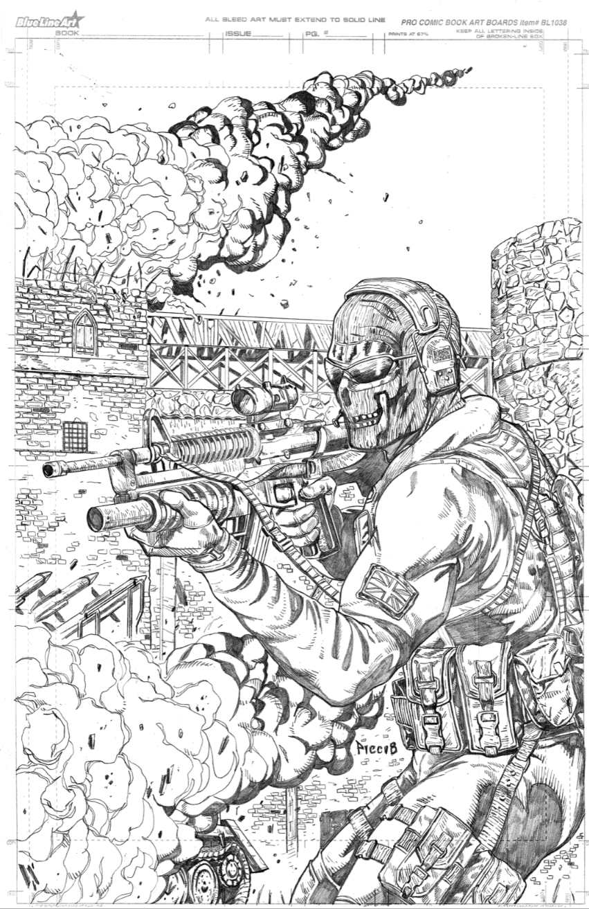 How to Draw Ghost From Call of Duty: MW2 