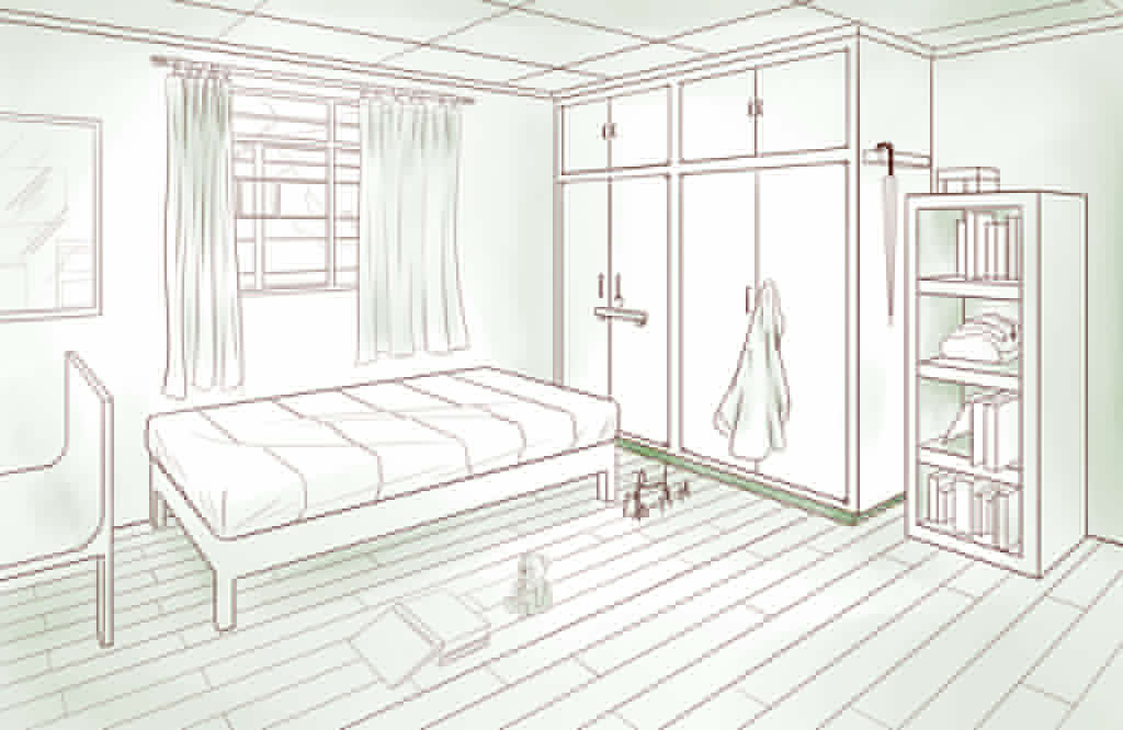 Bedroom Two Point Perspective By Pixelizedfate On Deviantart