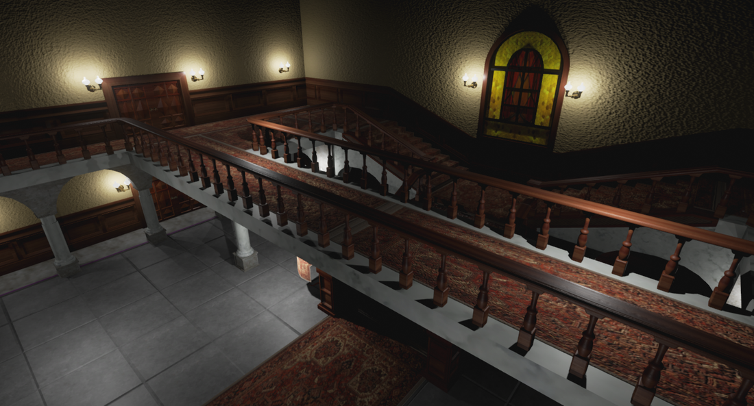 Resident Evil 1 Mansion Grand Hall (2F Right Side)