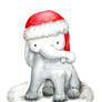 Christmas Baby Elephant