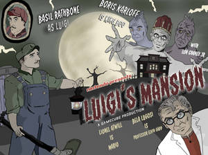 Luigi's Mansion Vintage movie style