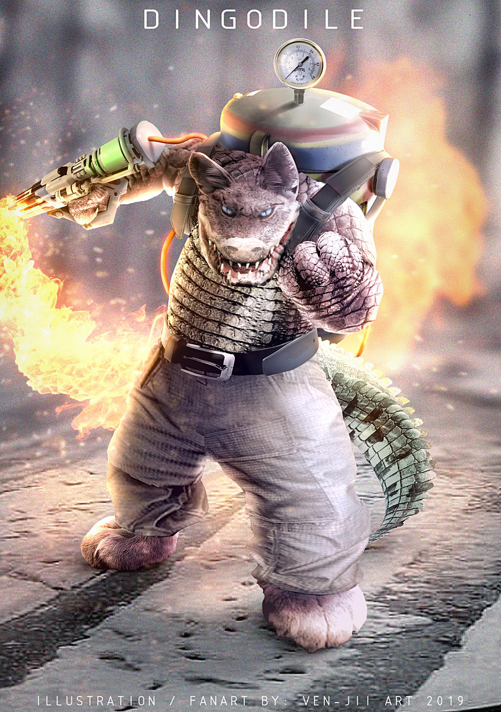 images Realistic Crash Bandicoot Dingodile dingodile fanart by farbentt wickler